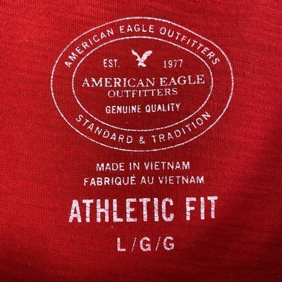 American Eagle Long Sleeve Athletic Fit Shirt - Picture 4 of 7